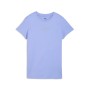 Puma T-Shirt Donna ESS Script in Cotone Beige – Maglietta Girocollo Regular Fit Casual Manica Corta Intense Lavender