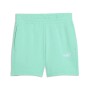 PUMA Ess Small No. 1 Logo 5'' Pantaloncini a Vita Alta TR Mint Jelly