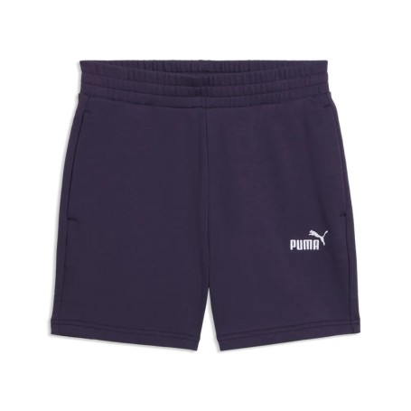 PUMA Ess Small No. 1 Logo 5'' Pantaloncini a Vita Alta TR Deep Plum