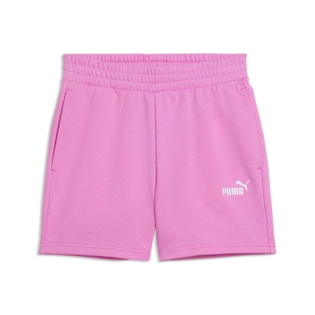 PUMA Ess Small No. 1 Logo 5'' Pantaloncini a Vita Alta TR Malva Pop