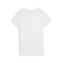 Puma T-Shirt Donna ESS Small Logo Nera in Cotone Manica Corta Relaxed Fit Casual Bianco