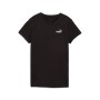 Puma T-Shirt Donna ESS Small Logo Nera in Cotone Manica Corta Relaxed Fit Casual Nero