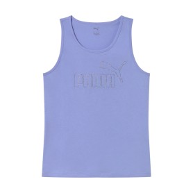 Puma Canotta Donna Lavanda in Cotone – Tank Top Sportivo Casual con Logo Lucido Viola