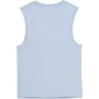 Puma Canotta Donna Sportiva Slim Fit in Cotone – Tank Top Girocollo con Logo N.1 Azzurro