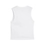 Puma Canotta Donna Sportiva Slim Fit in Cotone – Tank Top Girocollo con Logo N.1 PUMA White