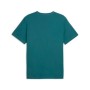 Puma T-Shirt Uomo Essentials Elevated in Cotone – Maglietta Girocollo Regular Fit Casual Manica Corta Emerald Ice