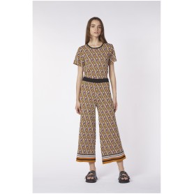 PANTALONI LAVORAZIONE JACQUARD DISEGNO GEOMETRICO