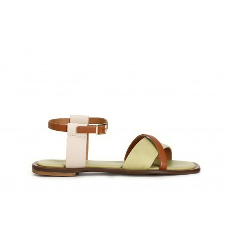 SANDALO FASCIA IN PELLE
