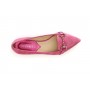 MOCASSINO IN PELLE SCAMOSCIATA CON MORSETTO STRASS