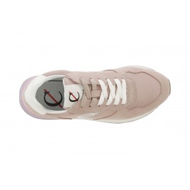 SNEAKERS IN PELLE SCAMOSCIATA E TESSUTO