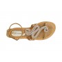 SANDALO IN CAMOSCIO CON ACCESSORIO STRASS