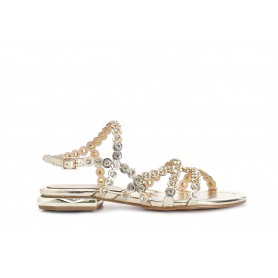 SANDALO ASIMMETRICO CON STRASS