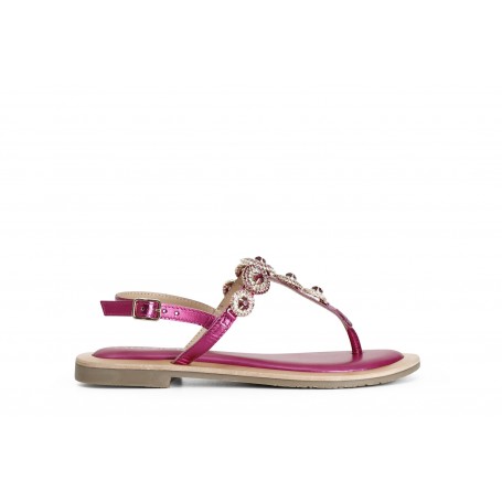 SANDALO INFRADITO CON ACCESSORIO GIOIELLO SFERE
