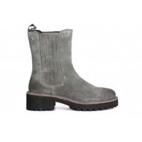TRONCHETTO IN PELLE SCAMOSCIATA CON ELASTICO