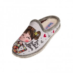 TanahLot pantofole ciabatte donna stampa ragazza "I'm limited edition" in tessuto morbido