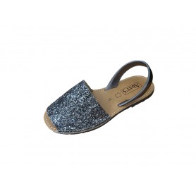 Adays Minorchina pelle glitter Piombo