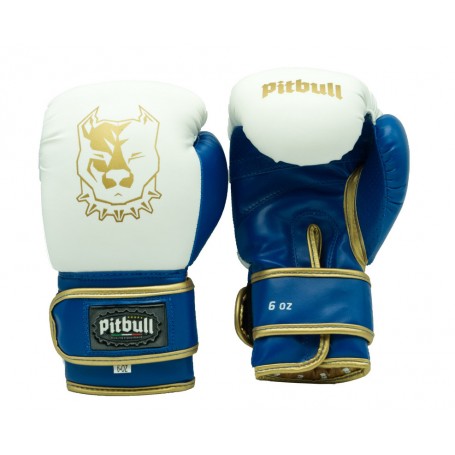 Pitbull Boxing Equipment Guanti Boxe Junior GL 31 8 OZ Bianco -Guanti Kick Boxing-Muay Thai 8 Once
